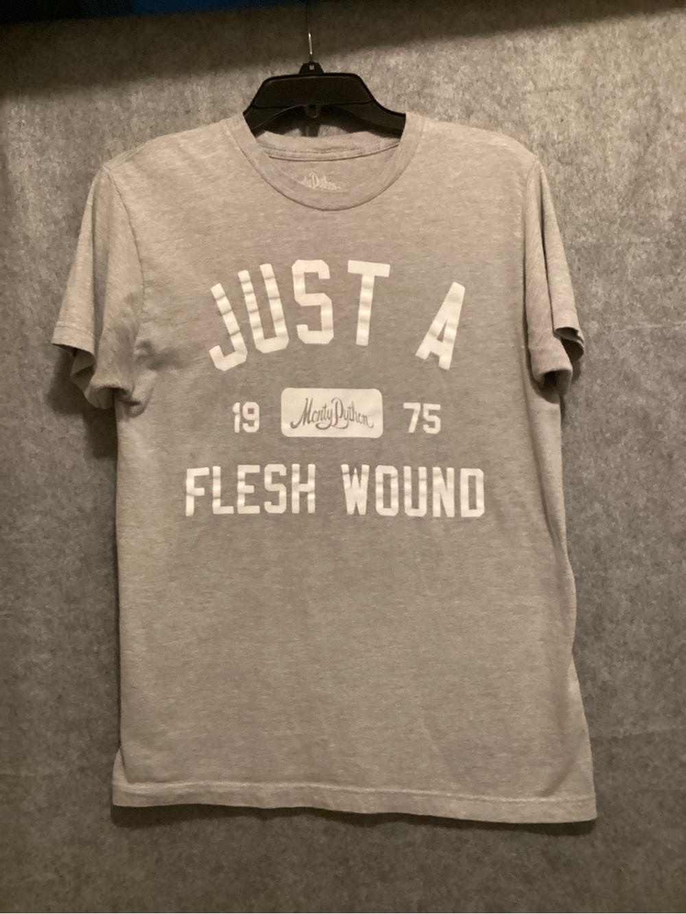 C38 Monty Python Light Gray 'Just A Flesh Wound' Graphic Tee